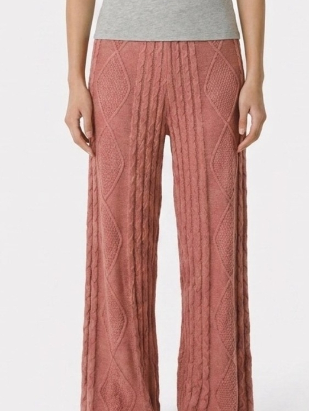 SHEIN CARAMEL COZY KNIT PANTS SZ 2X 18 20